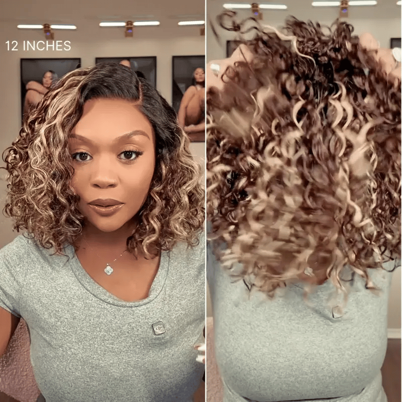 🔥 Last Hour: 79% OFF 🔥Ready-to-Wear Glueless Curly Bob Wig