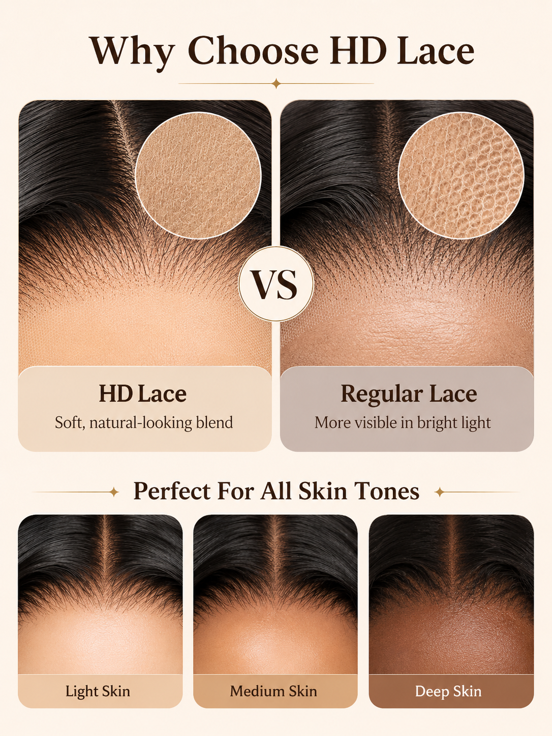 5x5 Thin HD Lace Closure Glueless Body Wave Wig – Pre-Cut & Skin-Tone Friendly