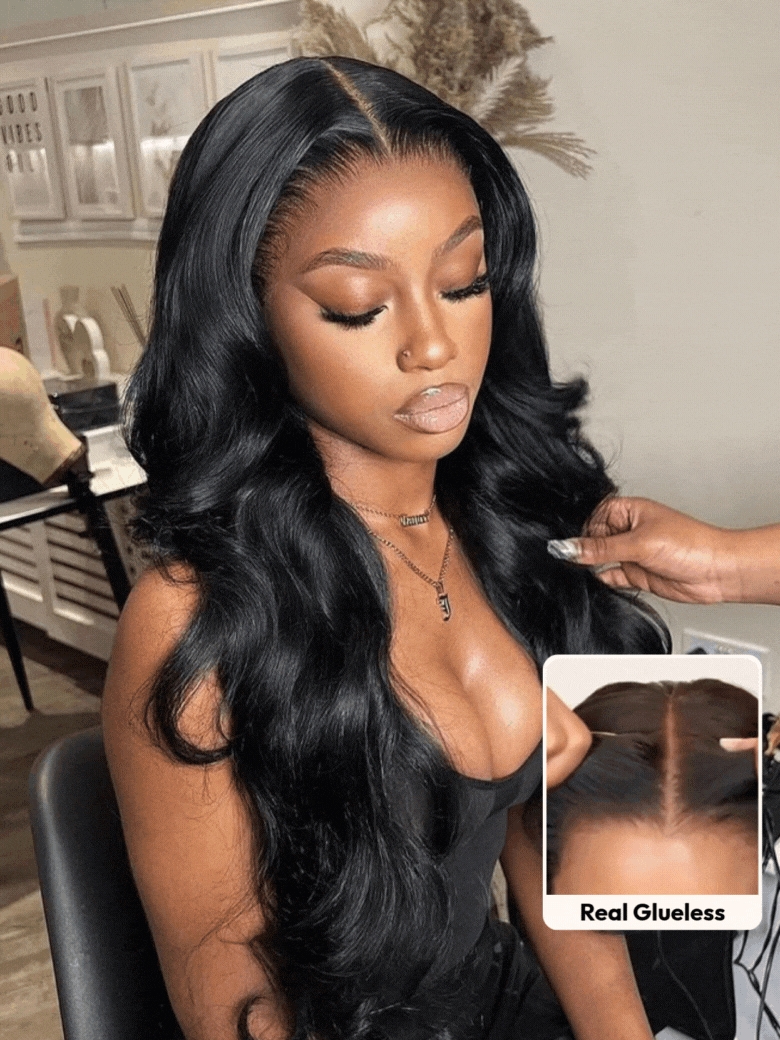 5x5 Thin HD Lace Closure Glueless Body Wave Wig – Pre-Cut & Skin-Tone Friendly