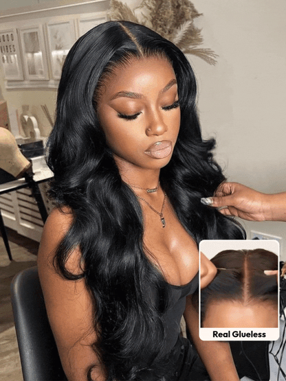 5x5 Thin HD Lace Closure Glueless Body Wave Wig – Pre-Cut & Skin-Tone Friendly