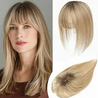 Honey Blonde with Dark Brown Root