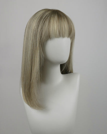 🔥🔥Human Hair Topper with Bangs | Hair Piece for Thinning Hair